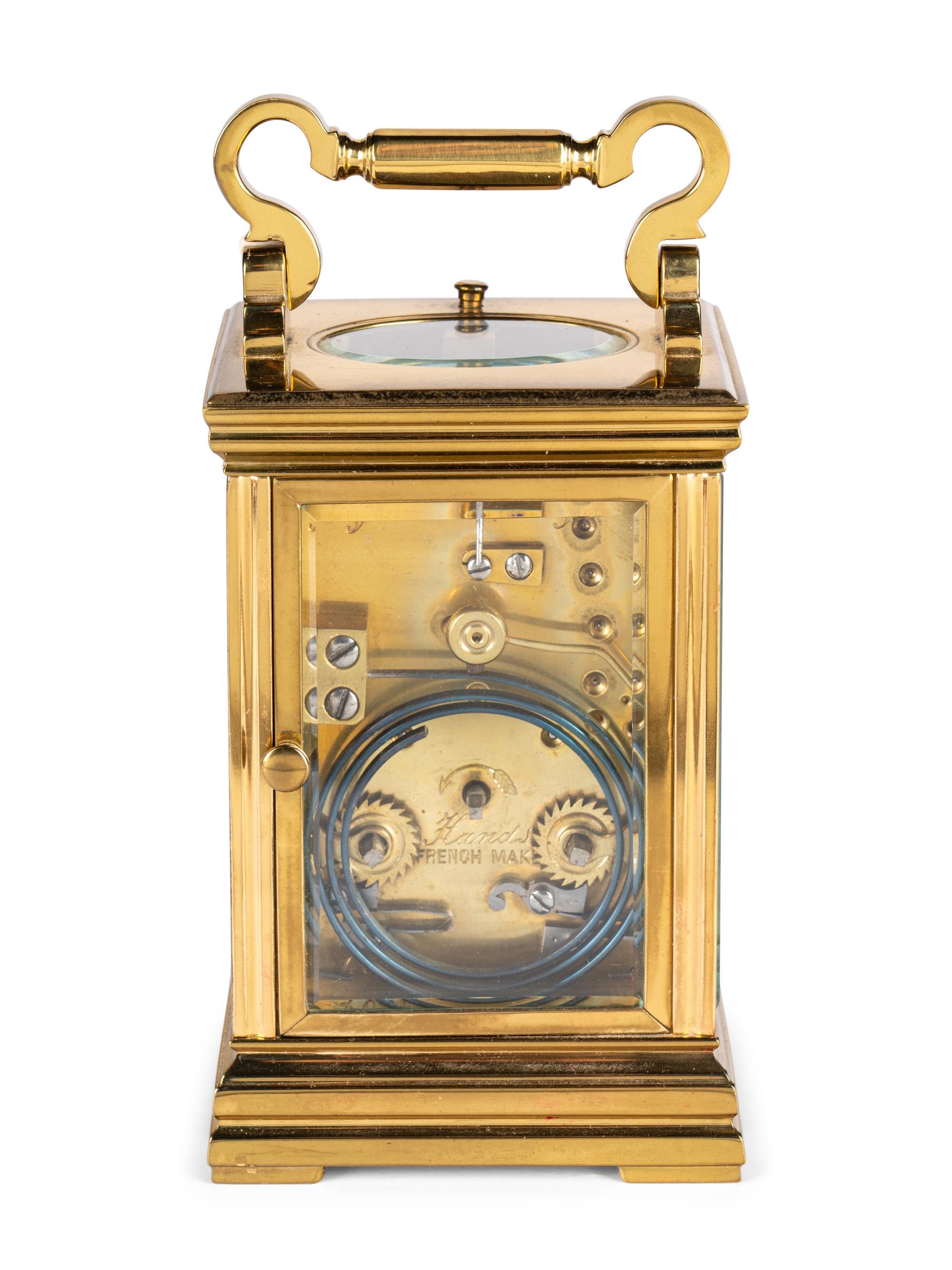 A Hands Brass Carriage Clock