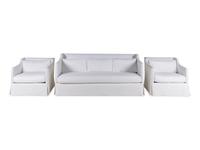 A Three-Piece Upholstered Seating Suite