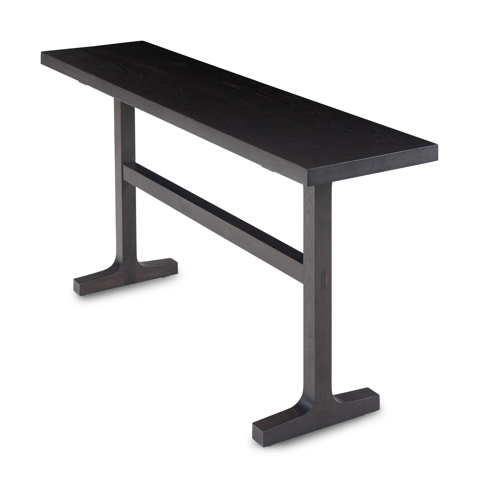 A Contemporary Stained Oak Console Table