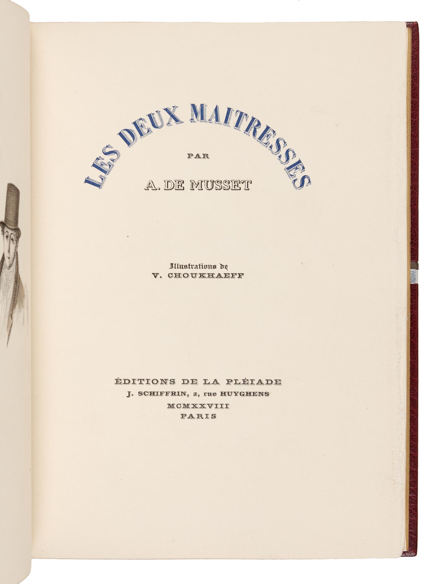 [BINDINGS]. [LÉOTARD, GENEVIÈVE - BINDER]. A group of 2 works in fine Art Deco bindings by Léotard.