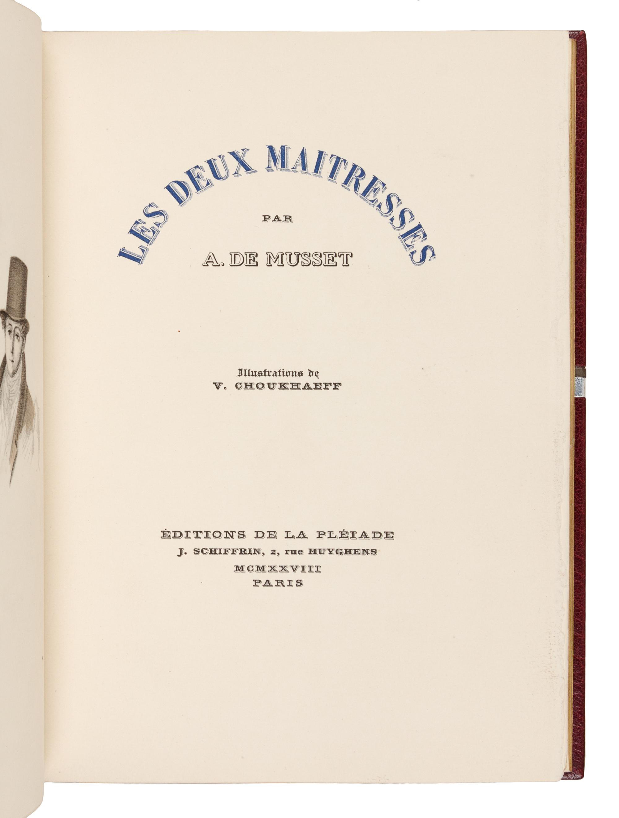 [BINDINGS]. [LÉOTARD, GENEVIÈVE - BINDER]. A group of 2 works in fine Art Deco bindings by Léotard.