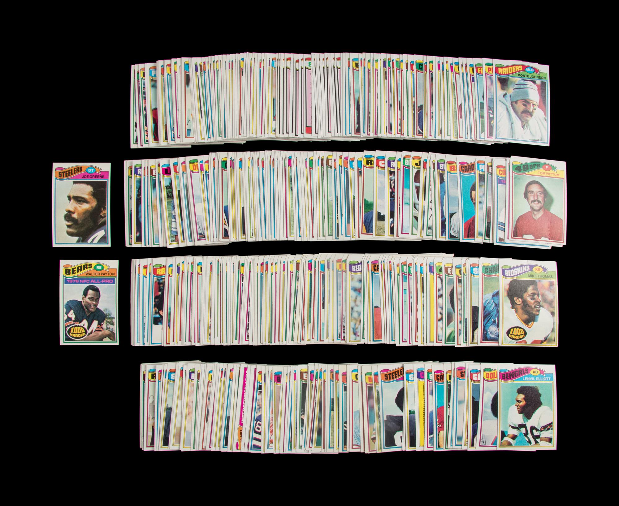 A Collection of 1977 Topps Football Cards