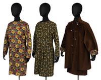 Corduroy Jacket and Skirt with Two Floral-Print Dresses by Geoffrey Beene
