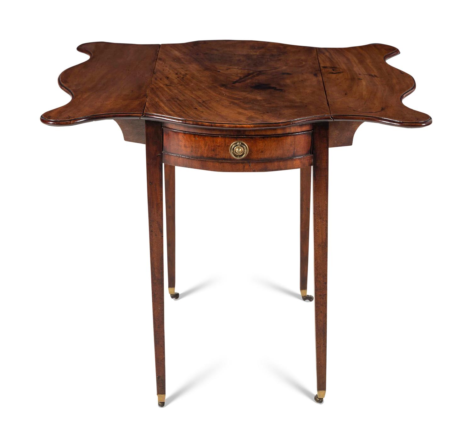 A George III Mahogany Serpentine Pembroke Table
