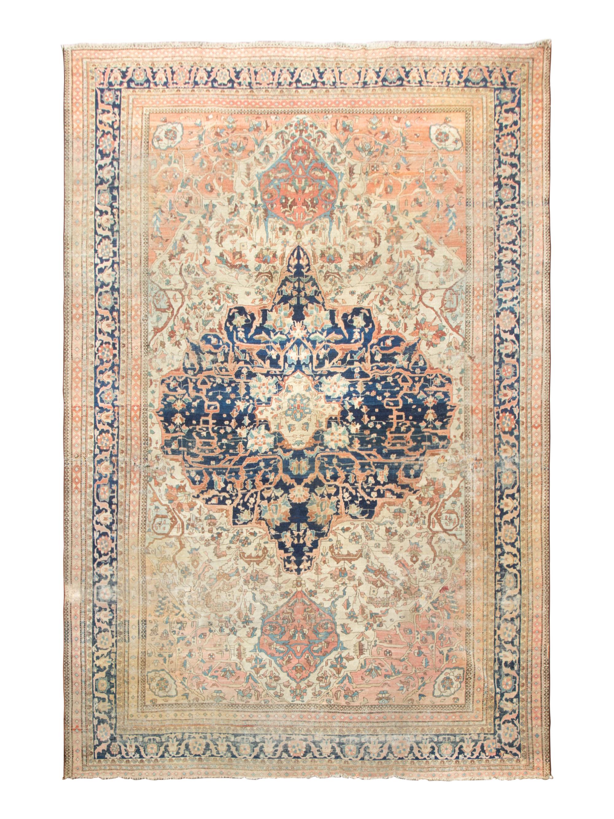 A Fereghan Sarouk Wool Carpet