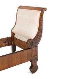 A Louis Philippe Walnut Lit en Bateau
