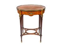 A Louis XVI Style Gilt-Bronze-Mounted Mahogany Center Table — 20TH CENTURY