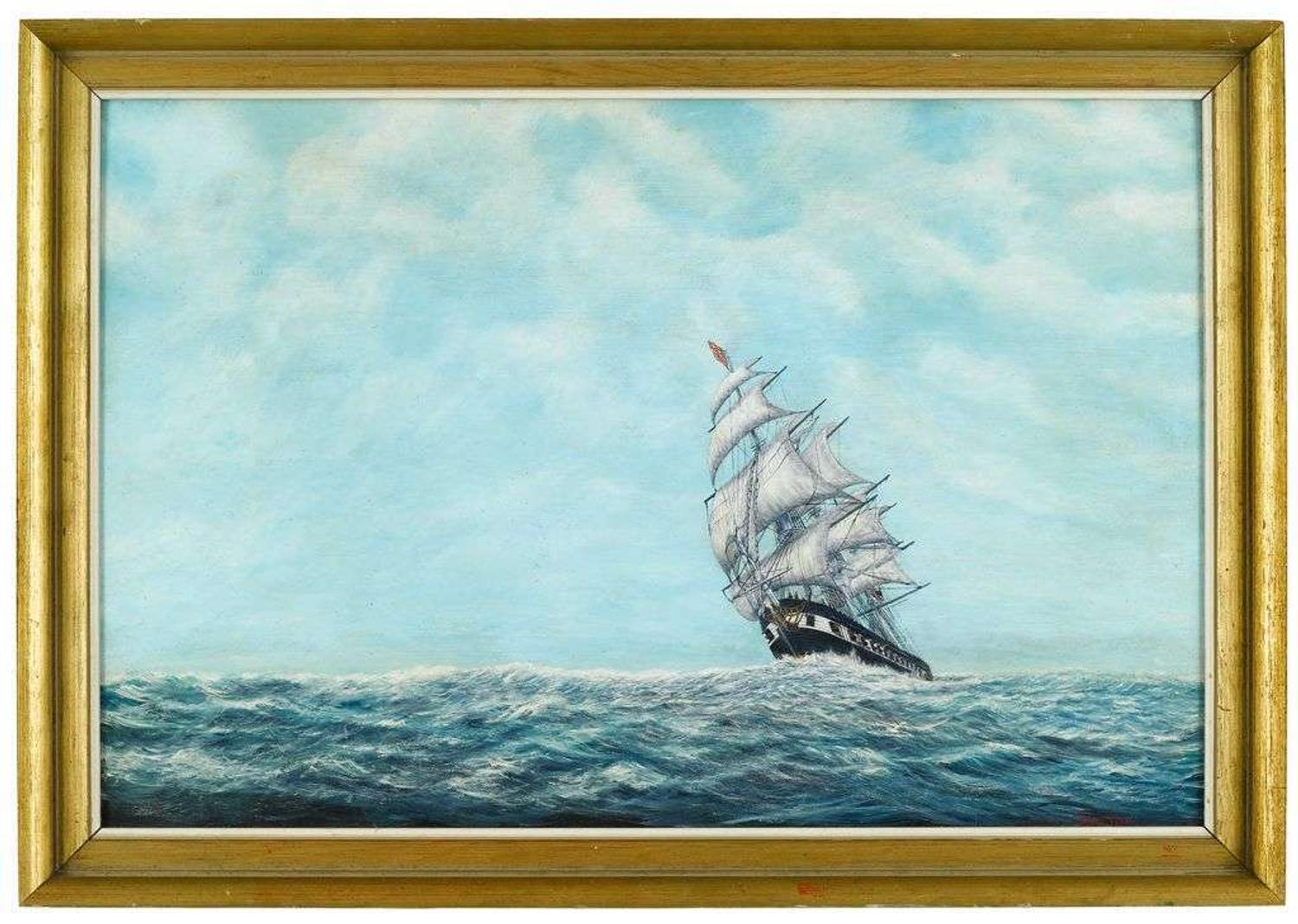 Arthur N. Disney, Sr. (1904-1993) u.s. frigate "constellation"