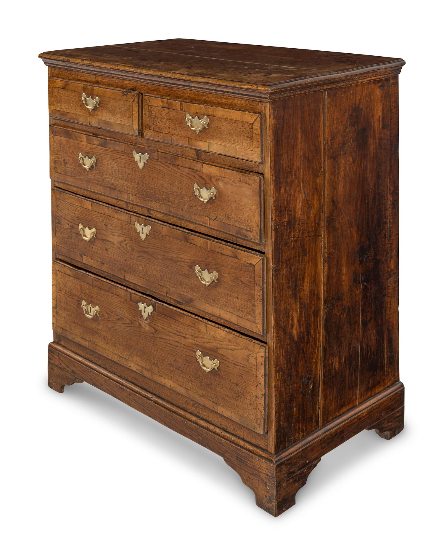 A George III Oak Chest of Drawers