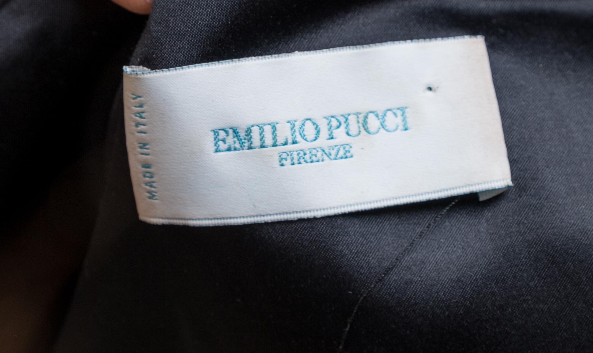 An Emilio Pucci Black Bolero Jacket, Size 8.