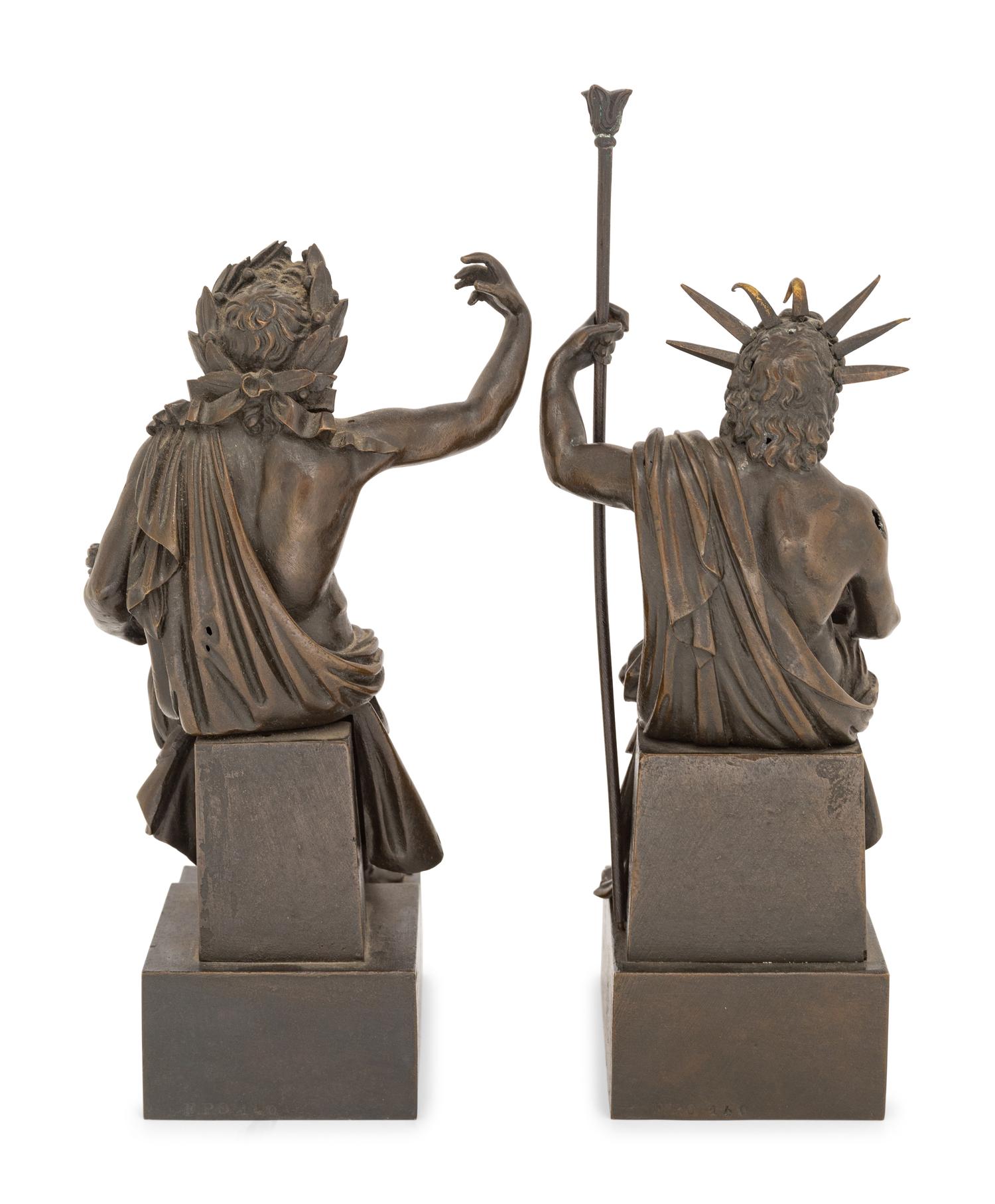 A Pair of Continental Cast Metal Figures