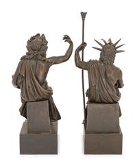 A Pair of Continental Cast Metal Figures