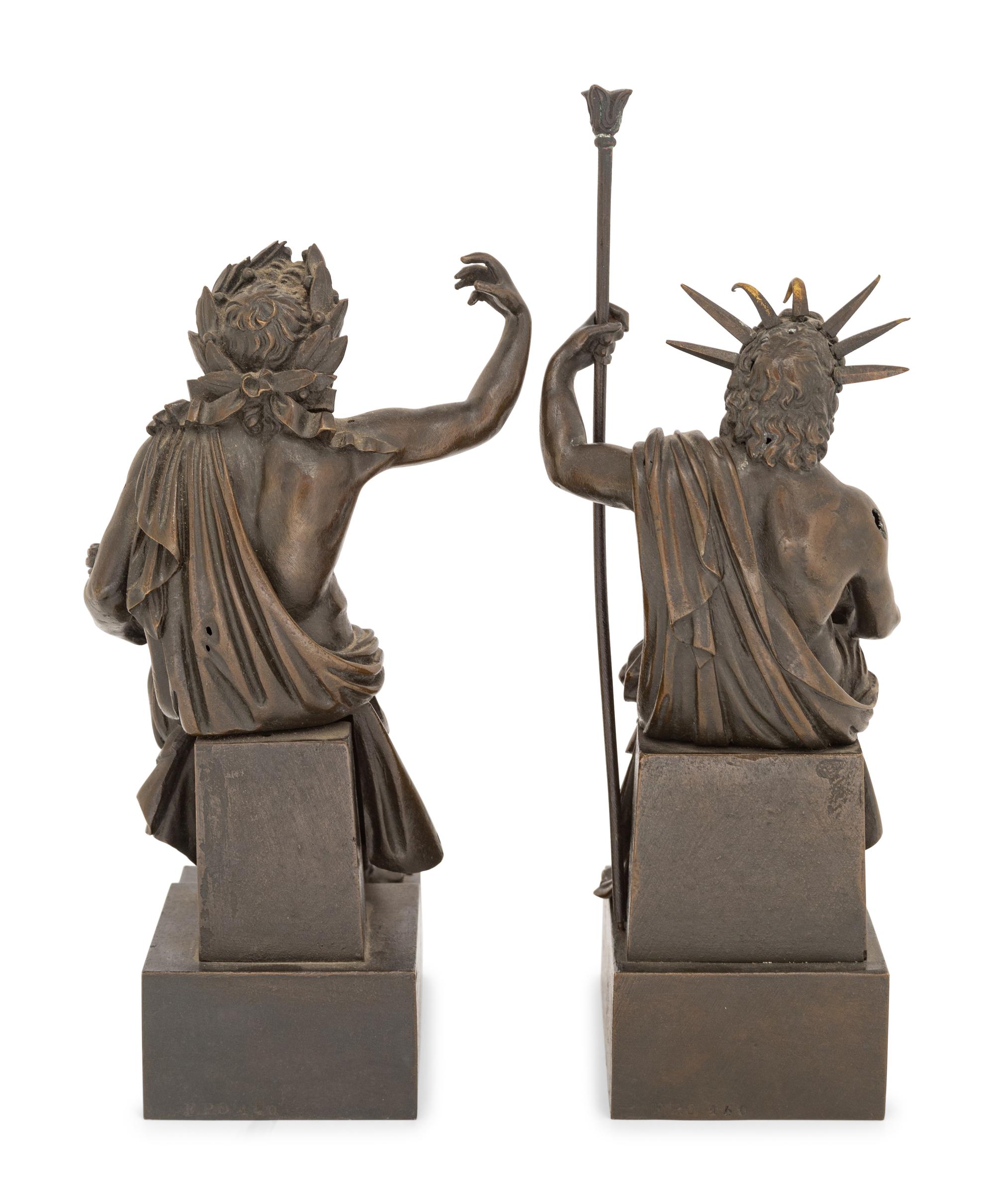 A Pair of Continental Cast Metal Figures