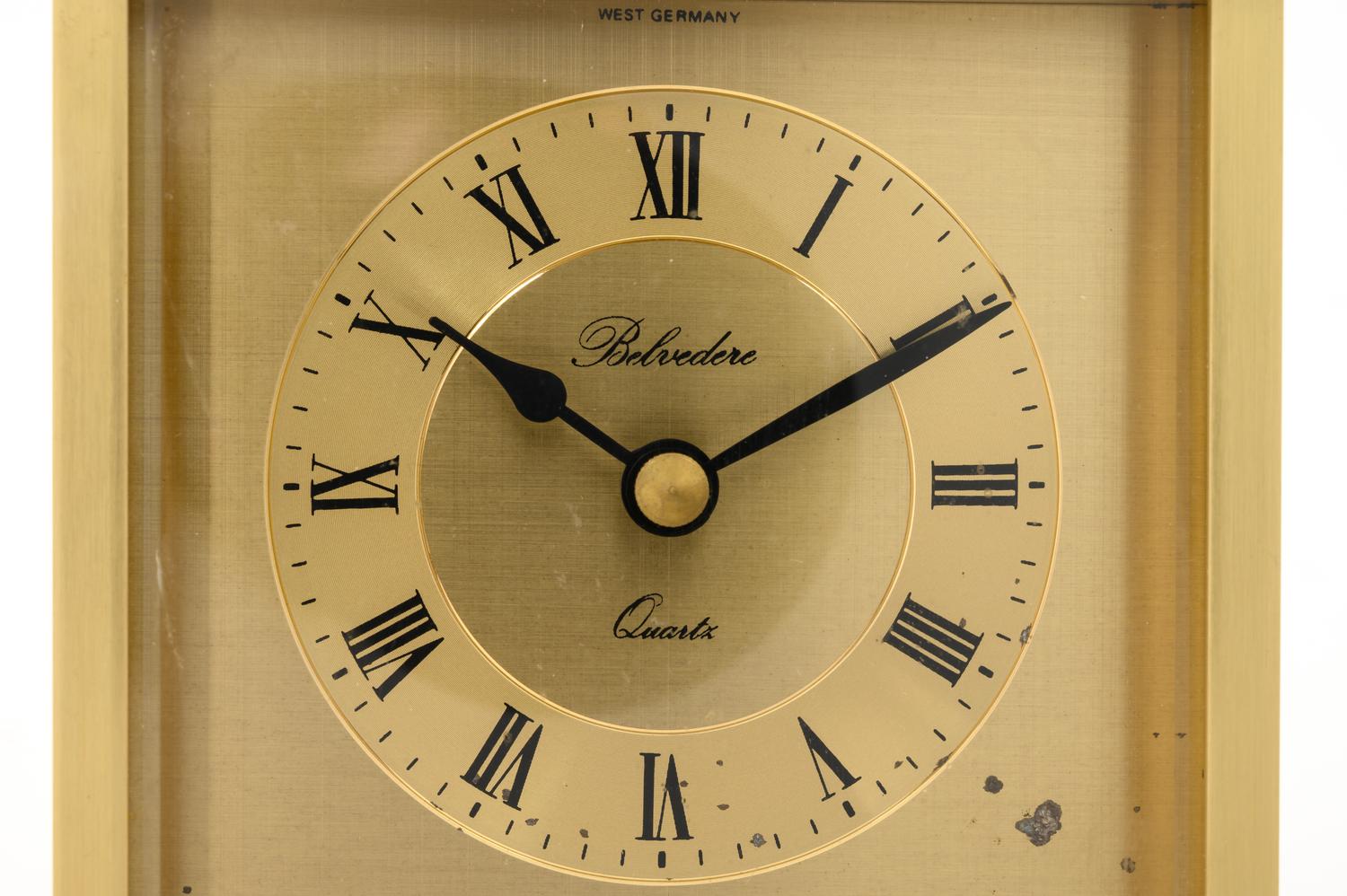 A Belvedere Brass Carriage Clock
