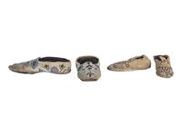 Apsáalooke and Prairie Beaded Hide Moccasins