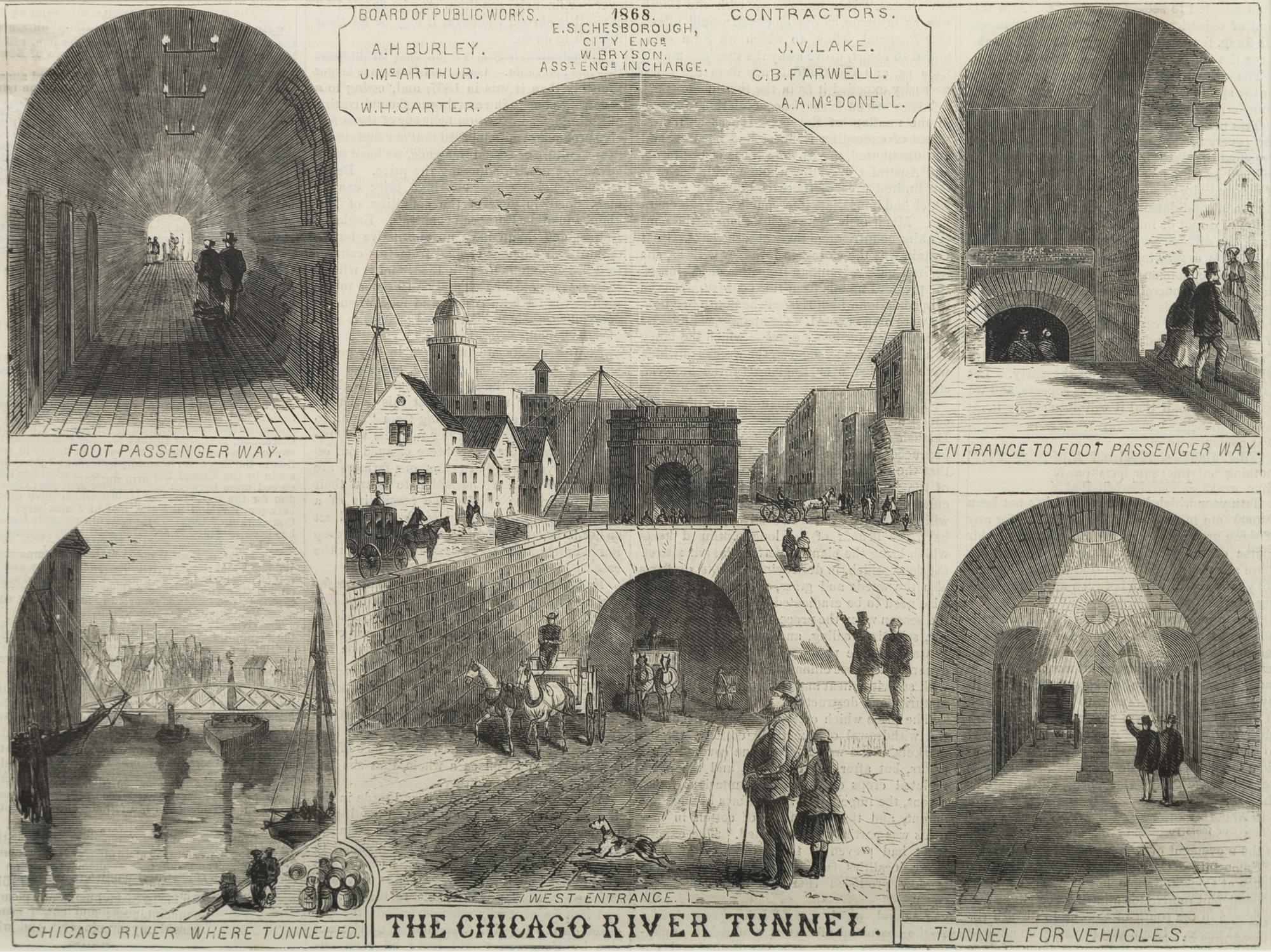 [ART AND ARCHITECTURE]. A group of 15 woodcut scenes of Chicago by R.R. Donnelly & Sons and others.