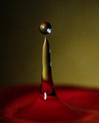 Harold Eugene Edgerton (1903-1990) Two Drops (Cranberry Juice into Milk, Water into Water – 1 microsecond), 1978