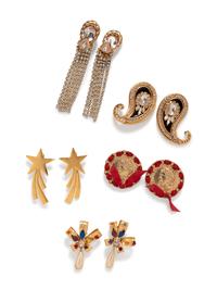 Nine Sets of Earrings, 1970-2000s