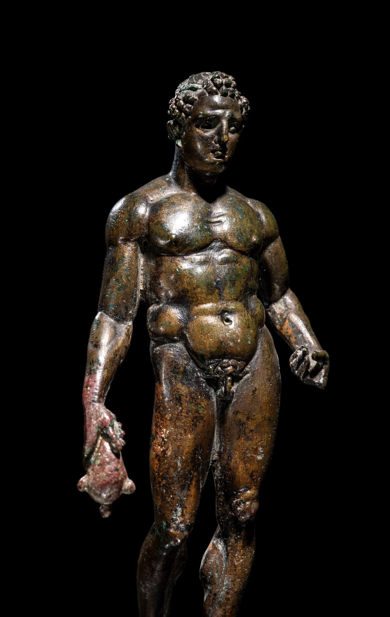 A Hellenistic Bronze Hermes with Silver Inlay