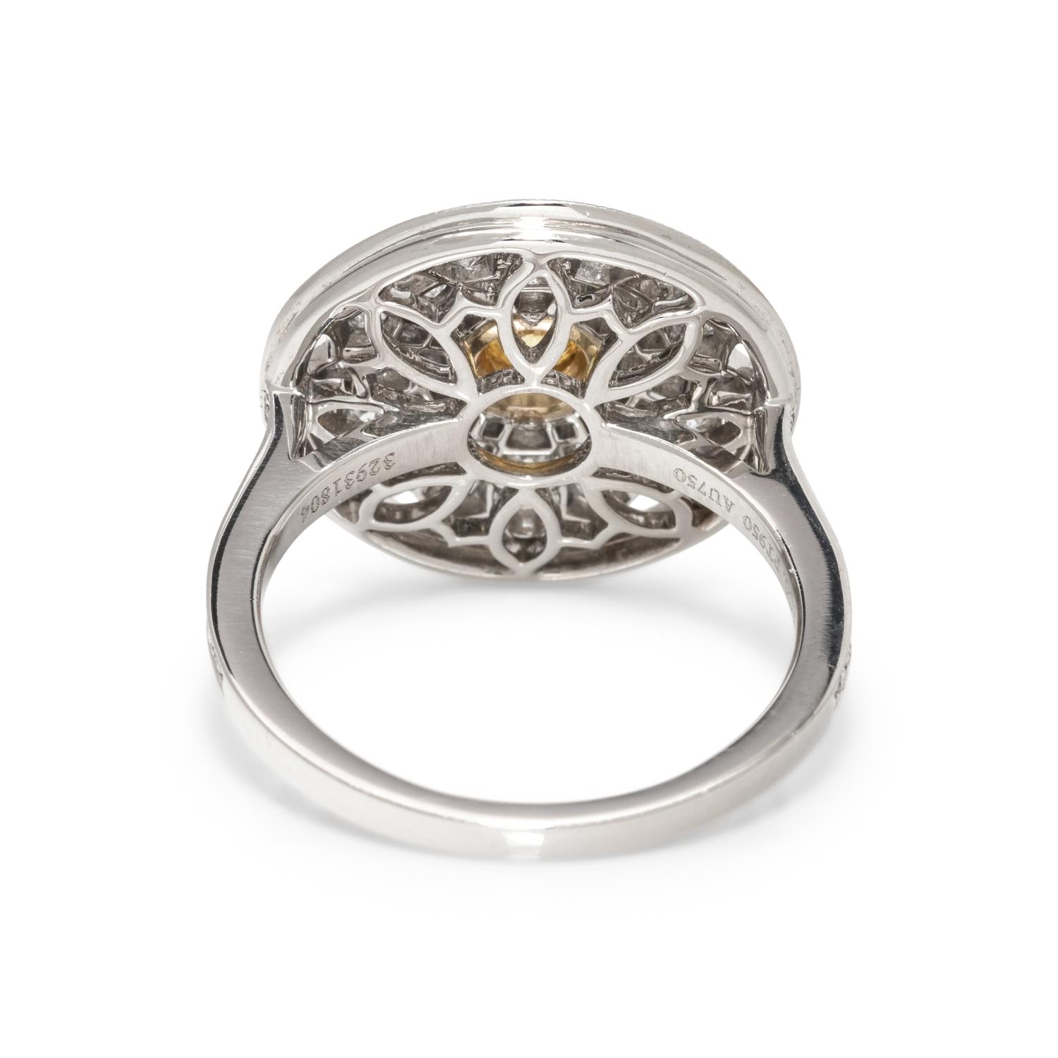 TIFFANY & CO., COLORED DIAMOND AND DIAMOND 'DAISY' RING