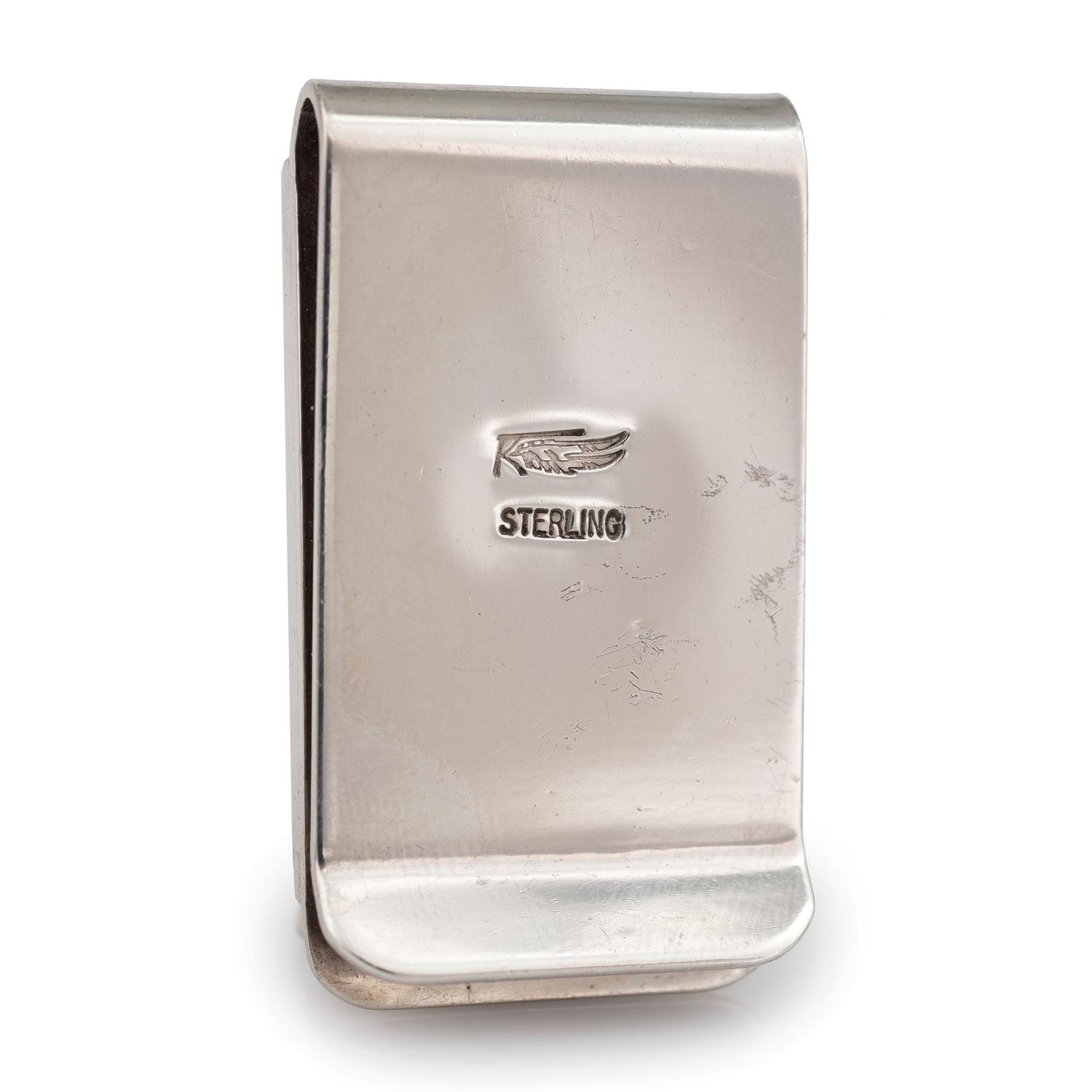 Sterling Silver and Mosaic Inlay Money Clip