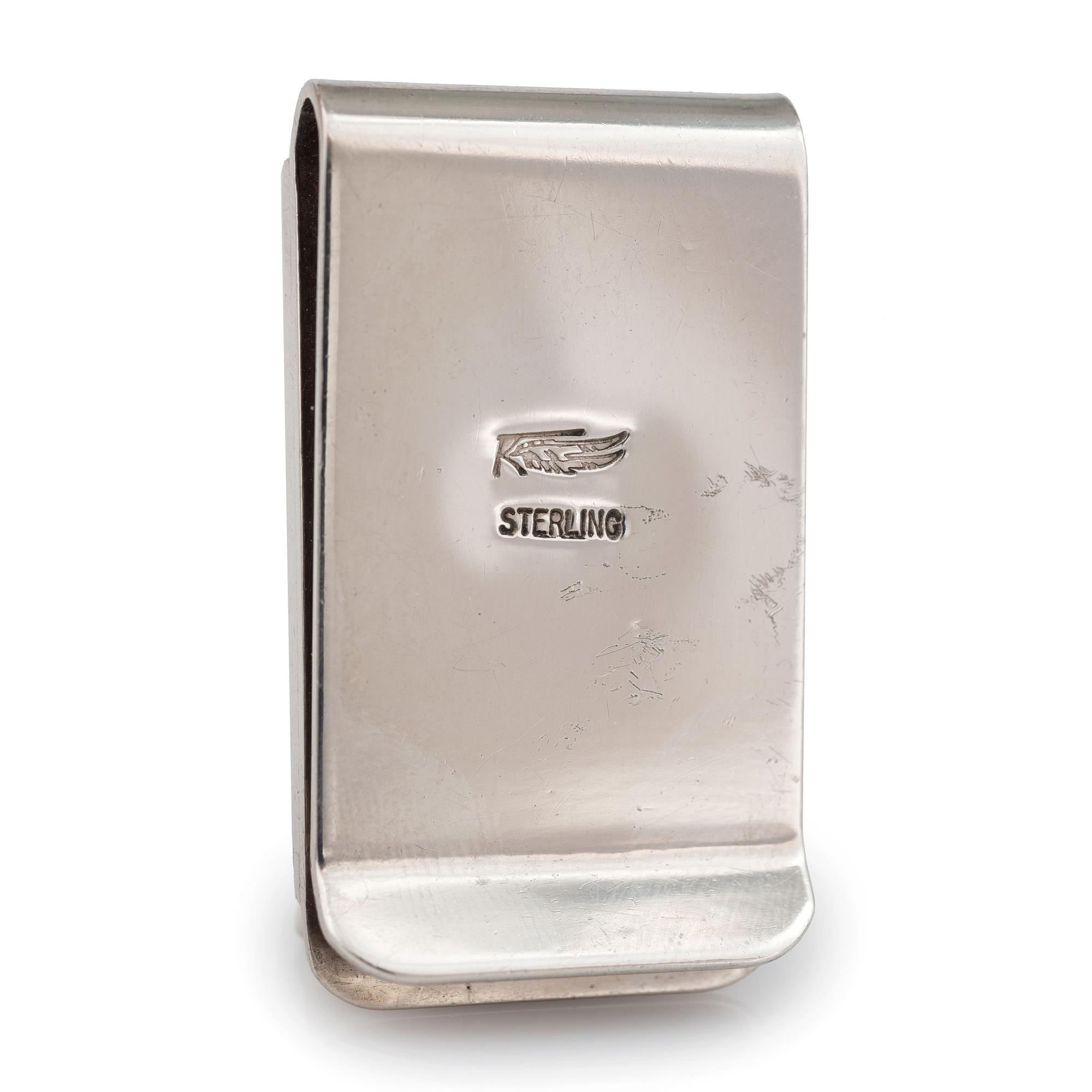 Sterling Silver and Mosaic Inlay Money Clip