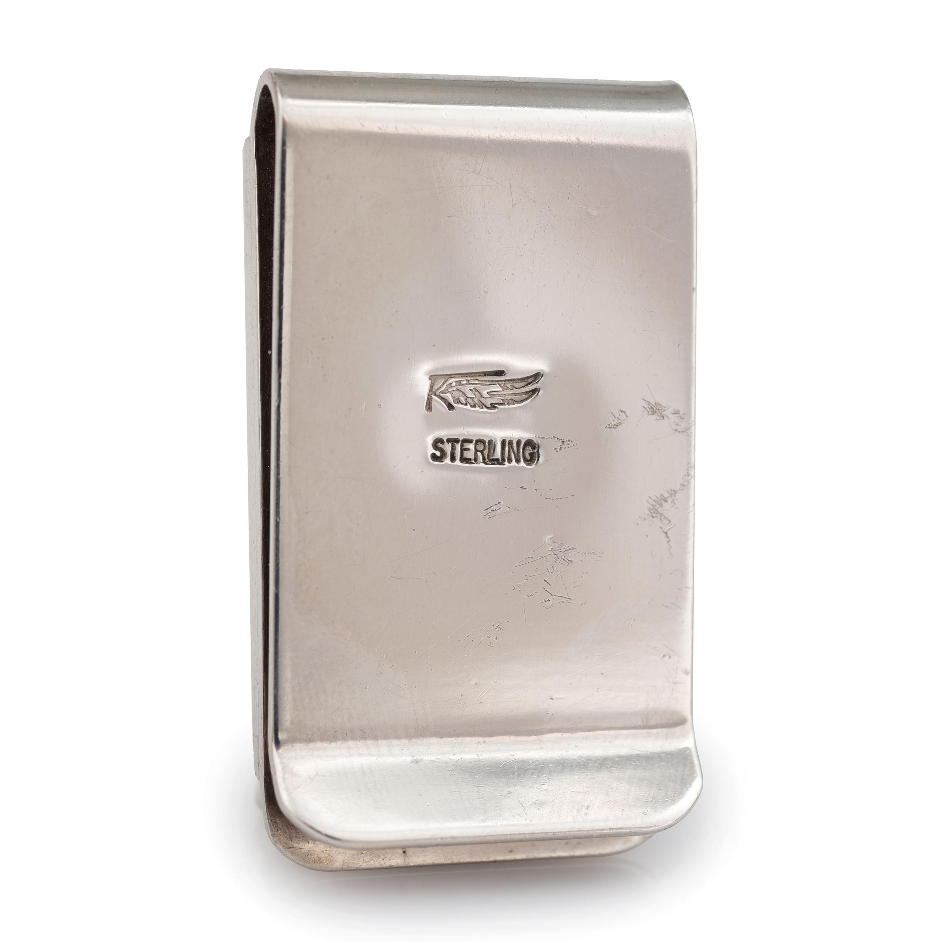 Sterling Silver and Mosaic Inlay Money Clip