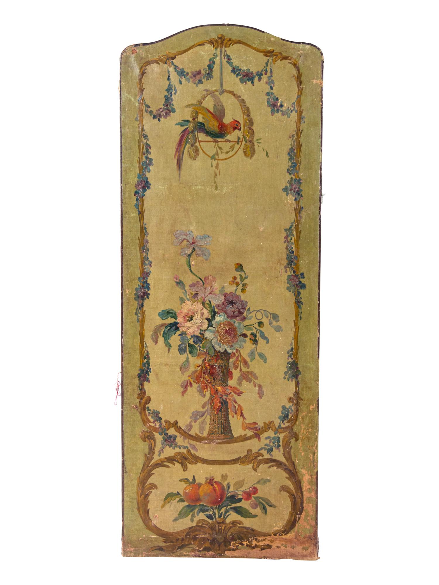 Three French Painted Panels Attributed to Raymond Louis Charmaison (French, 1876-1955)