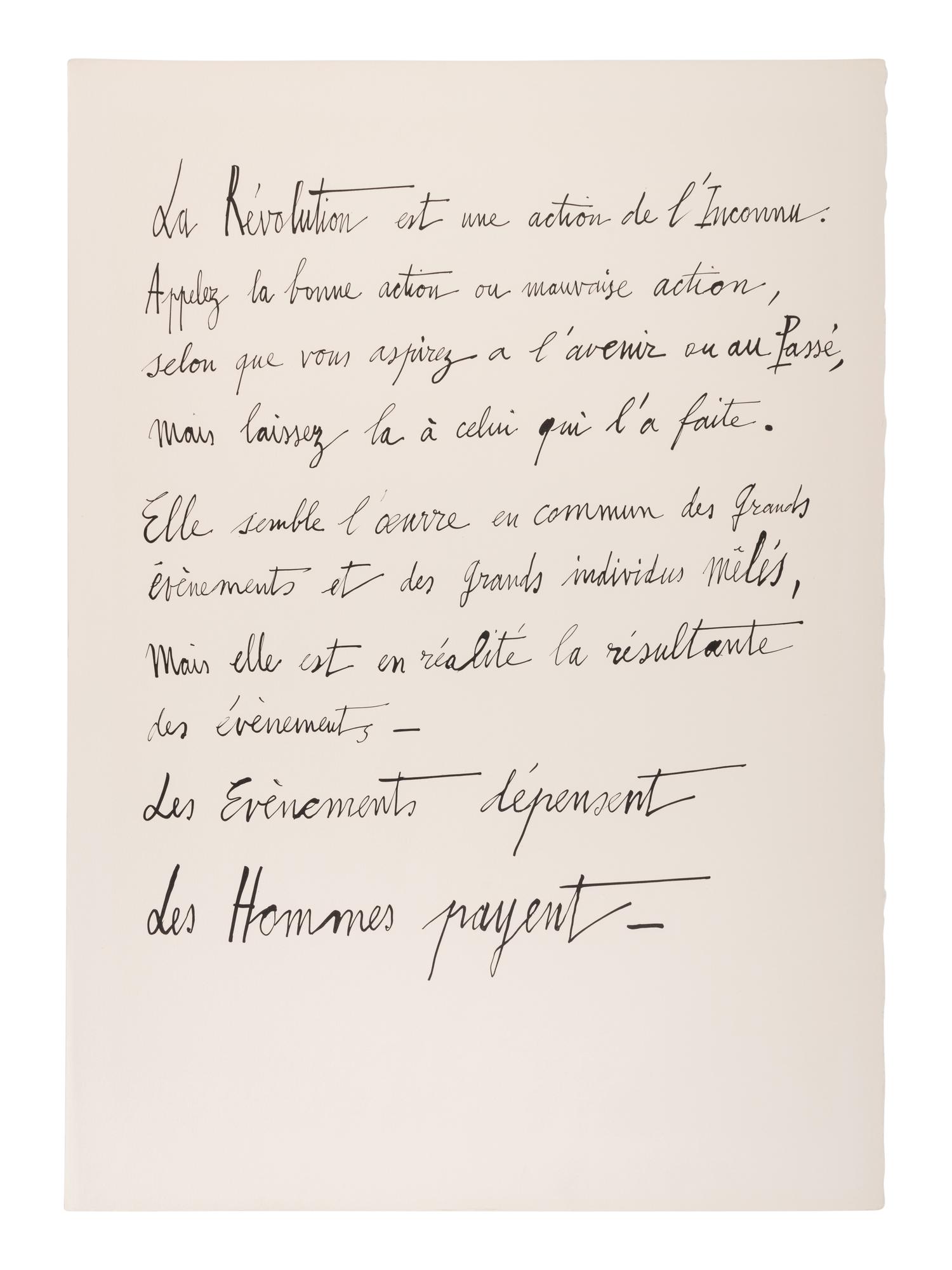 La Révolution Française 1789 (complete portfolio of ten, with text pages and portfolio case), 1977