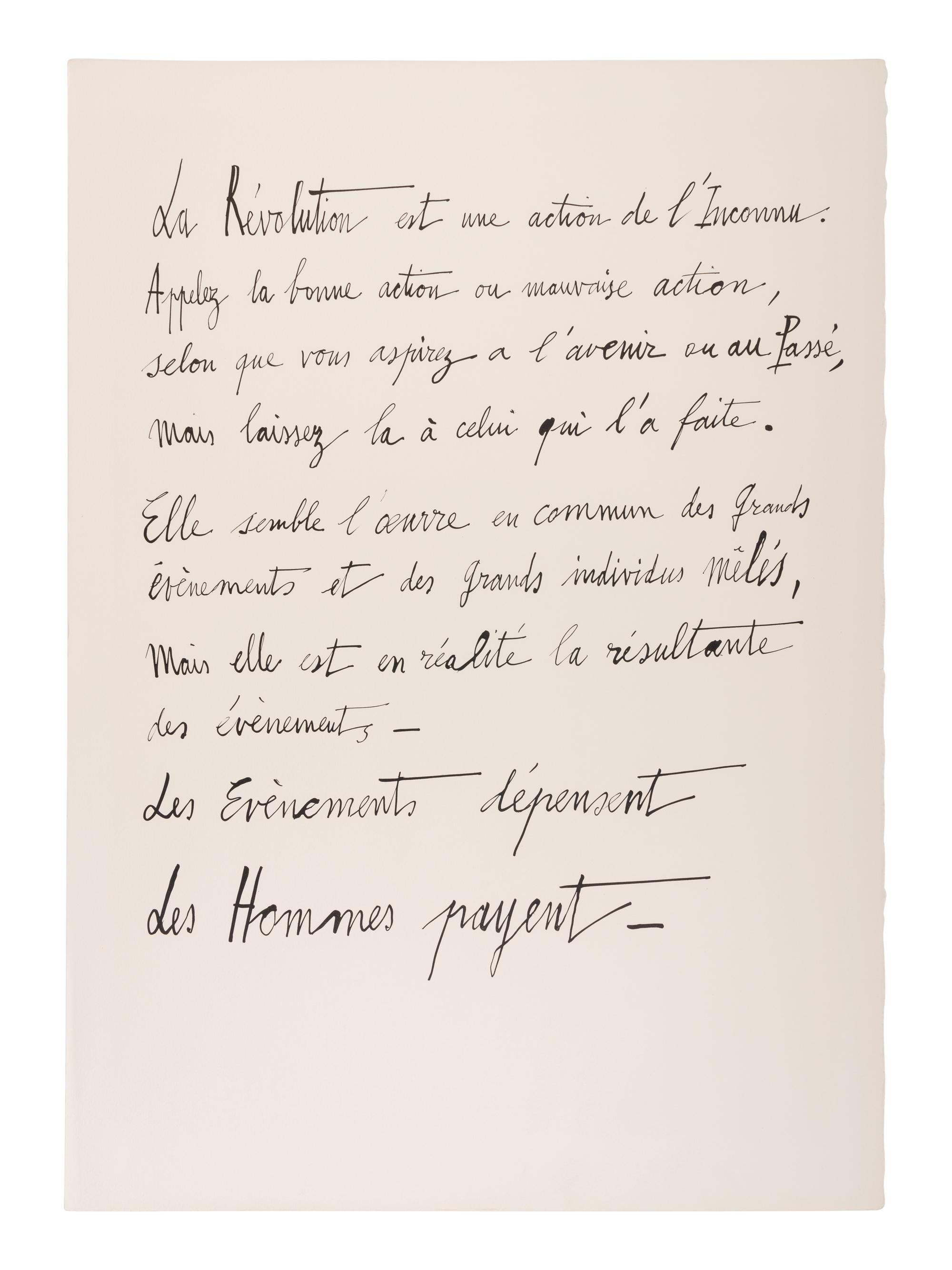La Révolution Française 1789 (complete portfolio of ten, with text pages and portfolio case), 1977