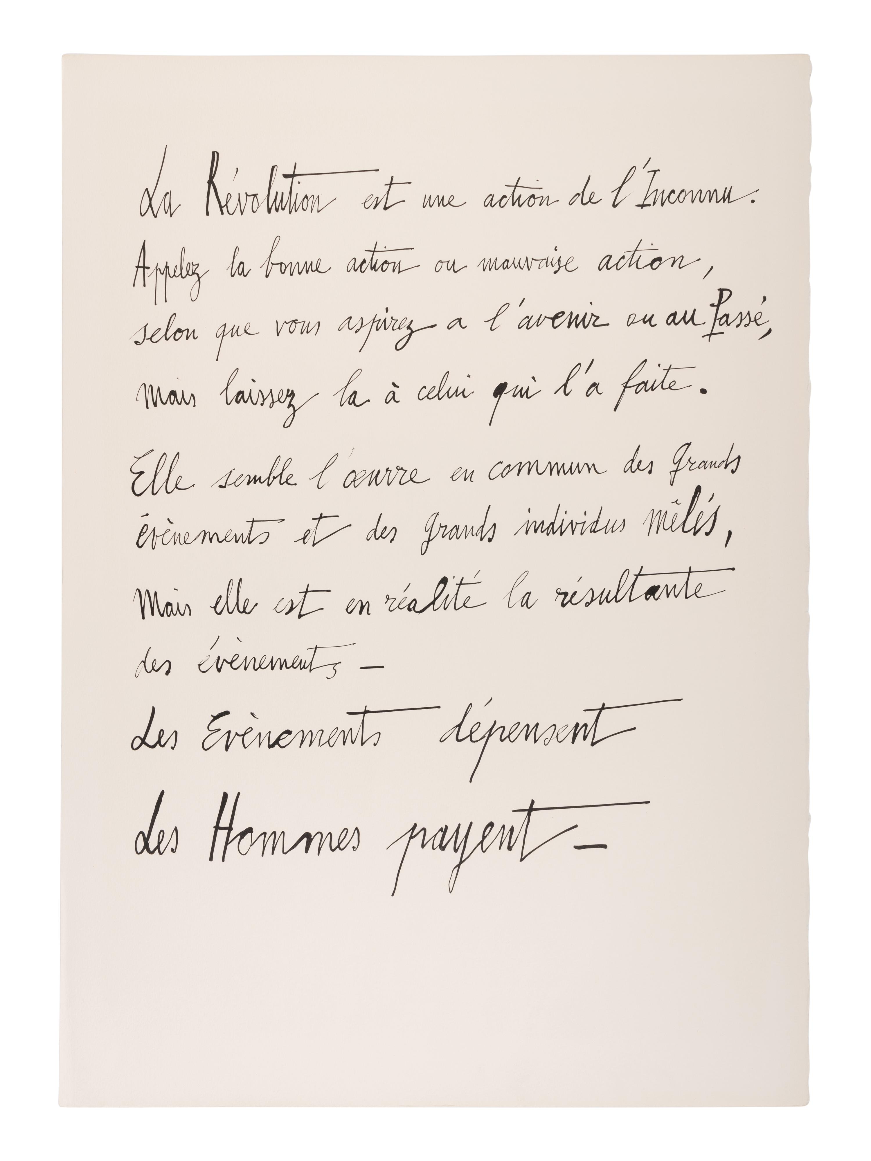 La Révolution Française 1789 (complete portfolio of ten, with text pages and portfolio case), 1977