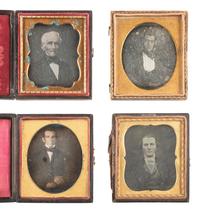 [EARLY PHOTOGRAPHY]. 25 assorted sixth plate daguerreotypes of men.
