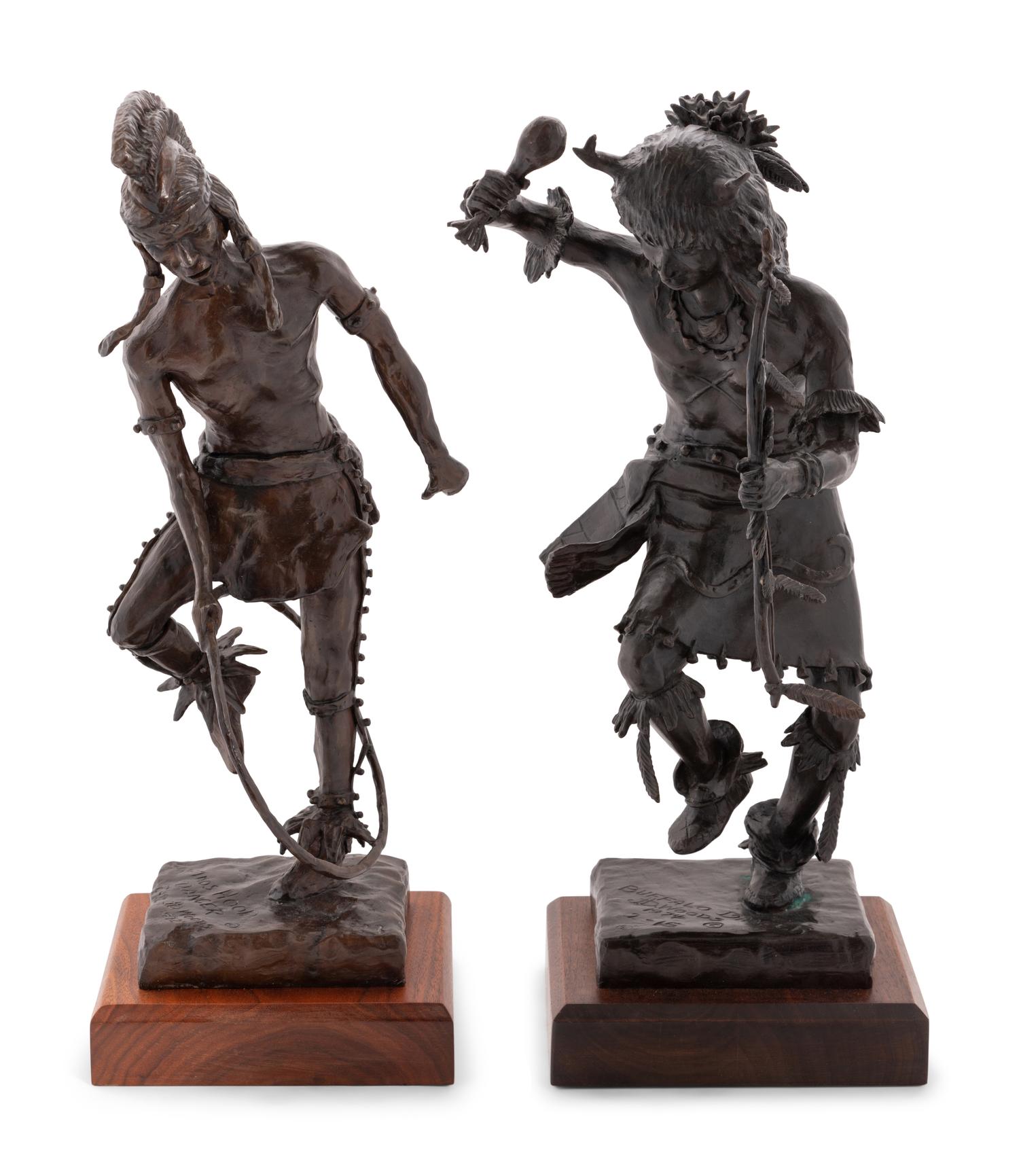 Two Works: Taos Hoop Dancer , edition 2/12, 1972 and Buffalo Dancer , edition 2/15, 1974