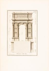 CIPRIANI, GIOVANNI BATTISTA. Monumenti di fabbriche antiche... Rome, 1796. Vol. 1 (of 3) only. w/122 engraved plates.