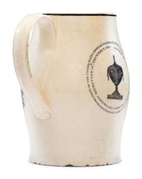 A Liverpool Transfer-Printed Creamware George Washington Memorial Pitcher