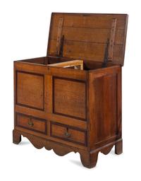 A George III Oak Mule Chest