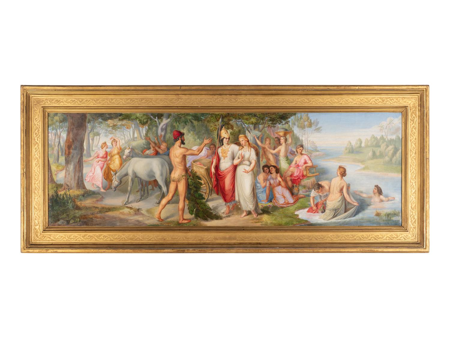Athena and the Muses , 1862