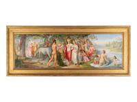 Athena and the Muses , 1862