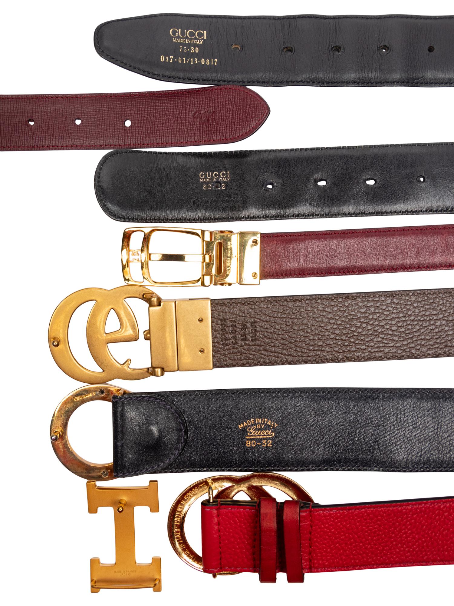 Seven Leather Designer Belts & Hermès Buckle