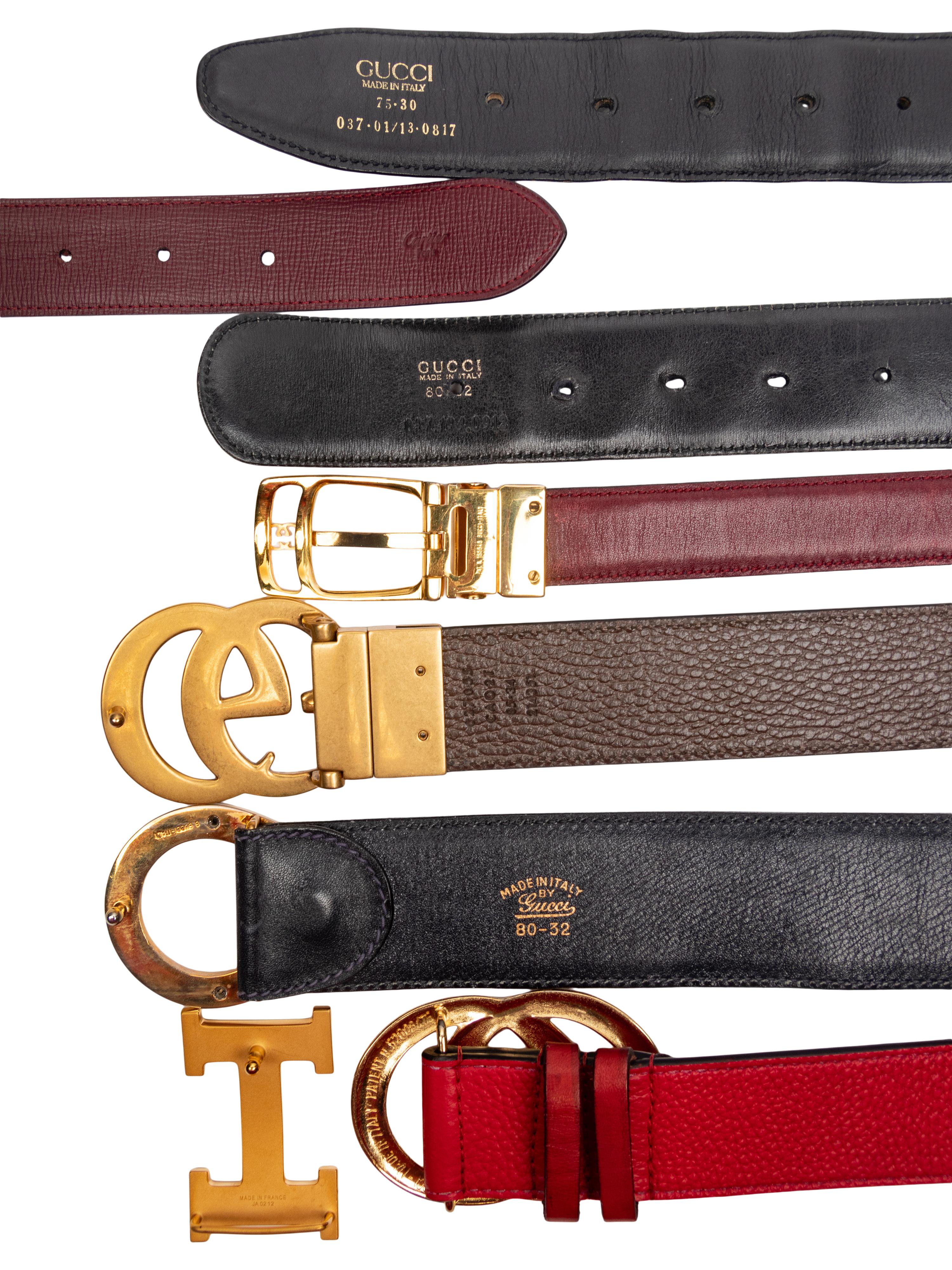 Seven Leather Designer Belts & Hermès Buckle