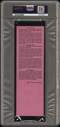 A 1964 St. Louis Cardinals vs. New York Yankees World Series Game 1 Full Ticket (PSA 8 NM-MT) - Whitey Ford's Last World Series Game (Number 22)