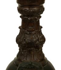 A Pair of French Empire Style Bronze Urns now Mounted as Table Lamps — 19TH/20TH CENTURY