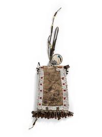 Sioux Beaded Hide Strike-a-Light Bag
