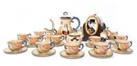 A Collection of Quimper Pottery Articles Height of coffee pot 9 1/4 inches.