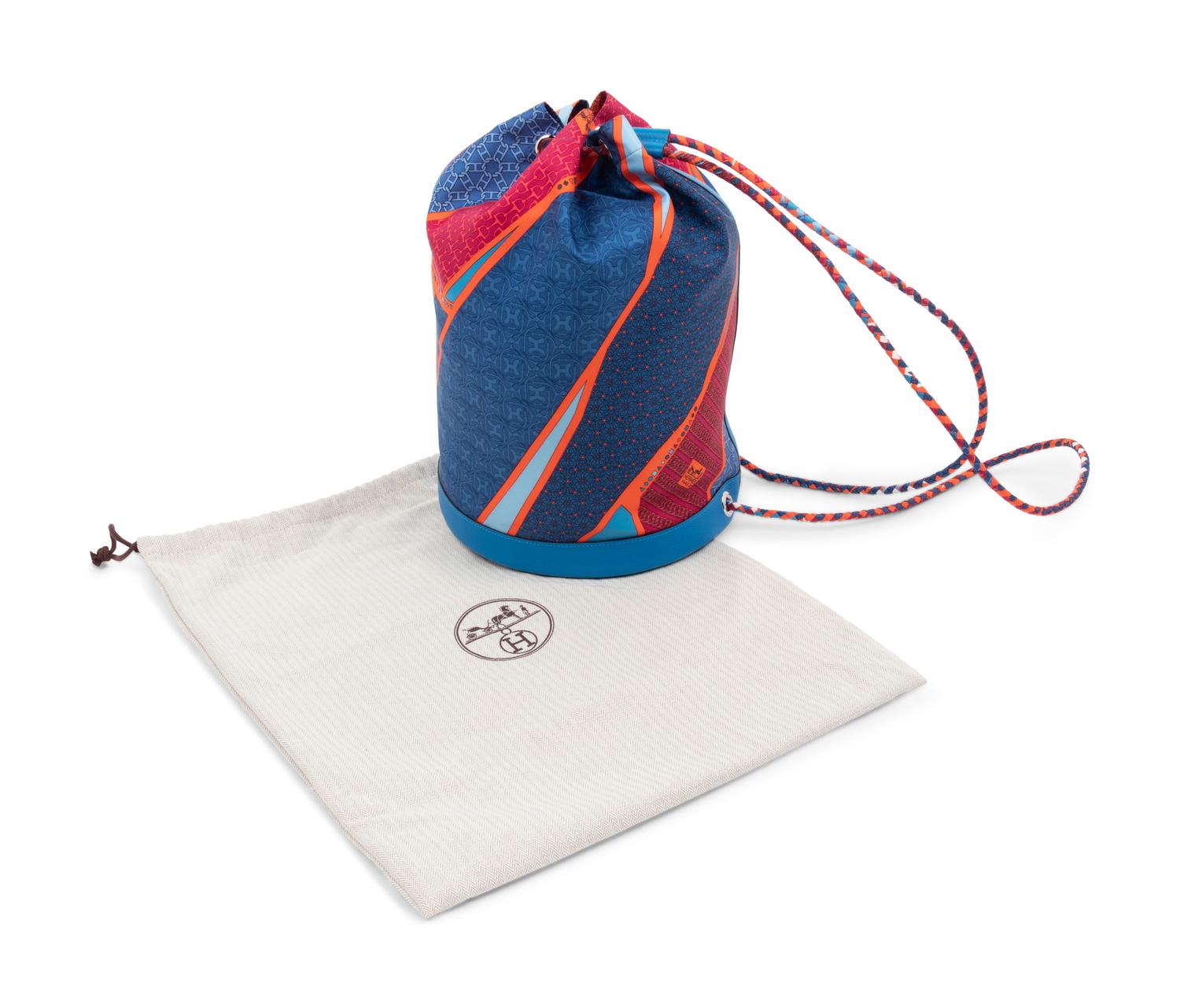 Hermès Soie Cool Drawstring Bucket Bag, 2013