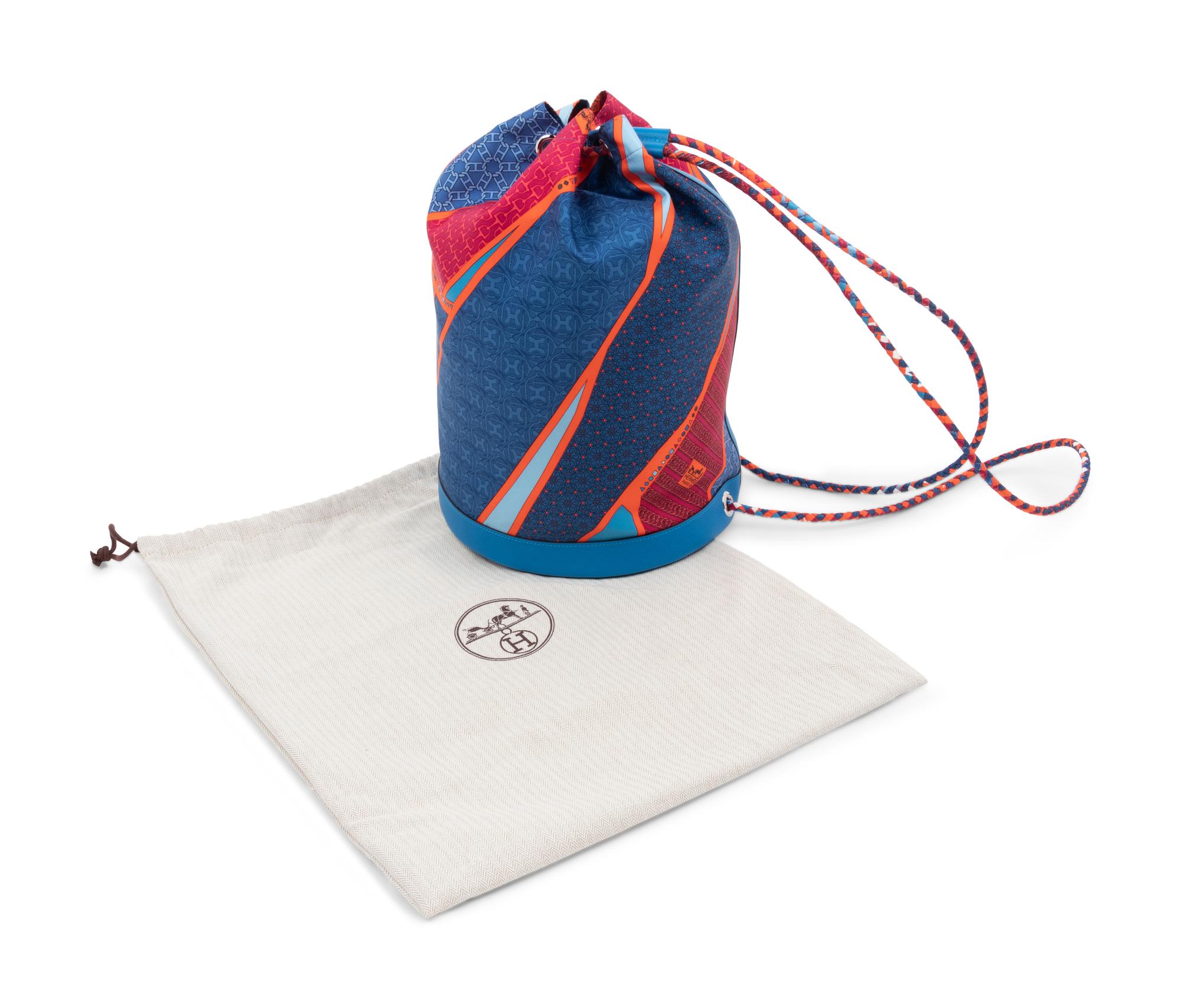 Hermès Soie Cool Drawstring Bucket Bag, 2013