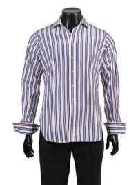 Group of Vintage Men's Designer Shirts, 1990-2000s: Harvey and Hudson, Valentino & Bagutta