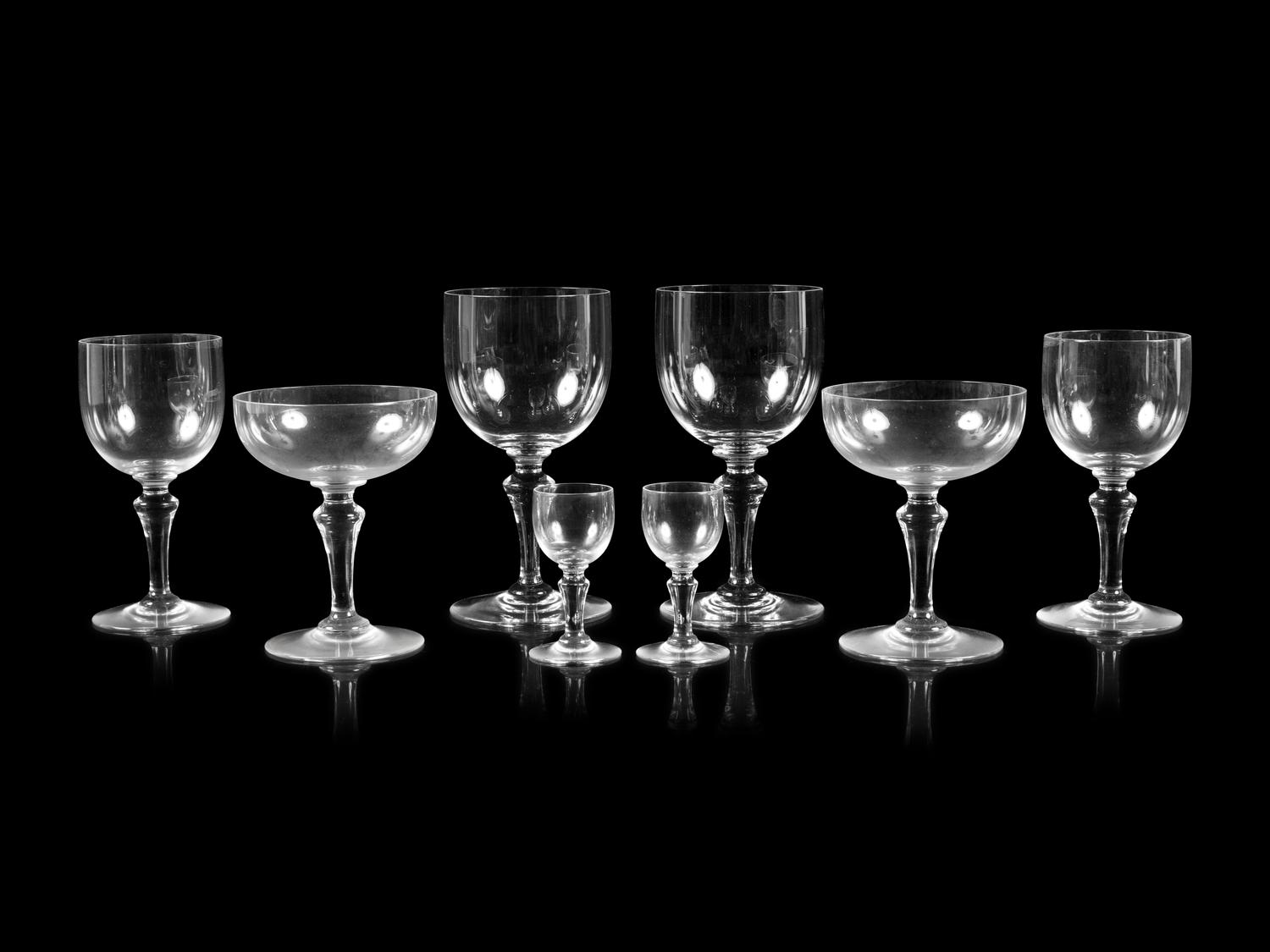 A Set of Baccarat Stemware — 20th Century