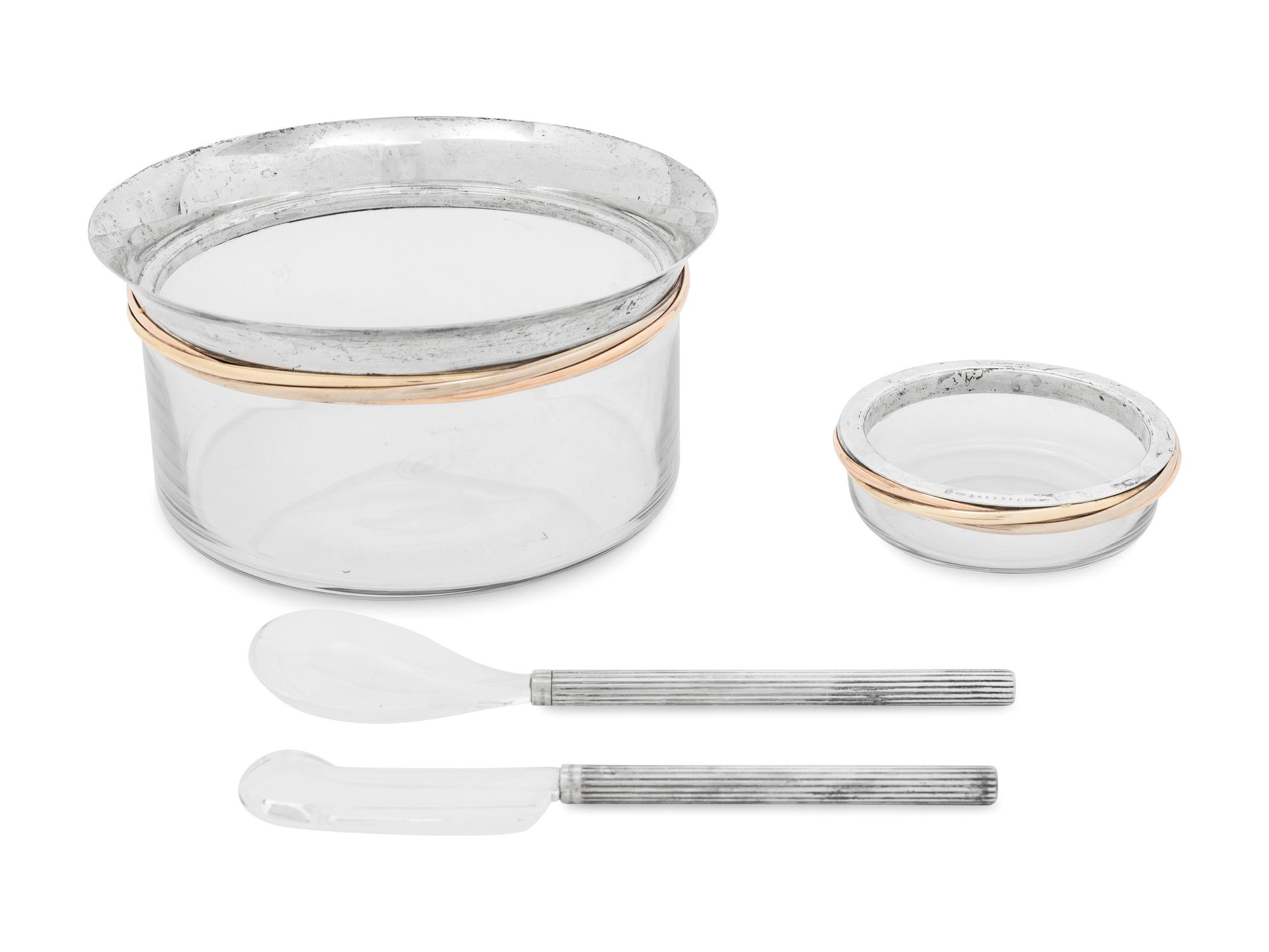 A Cartier Trinity Caviar Service