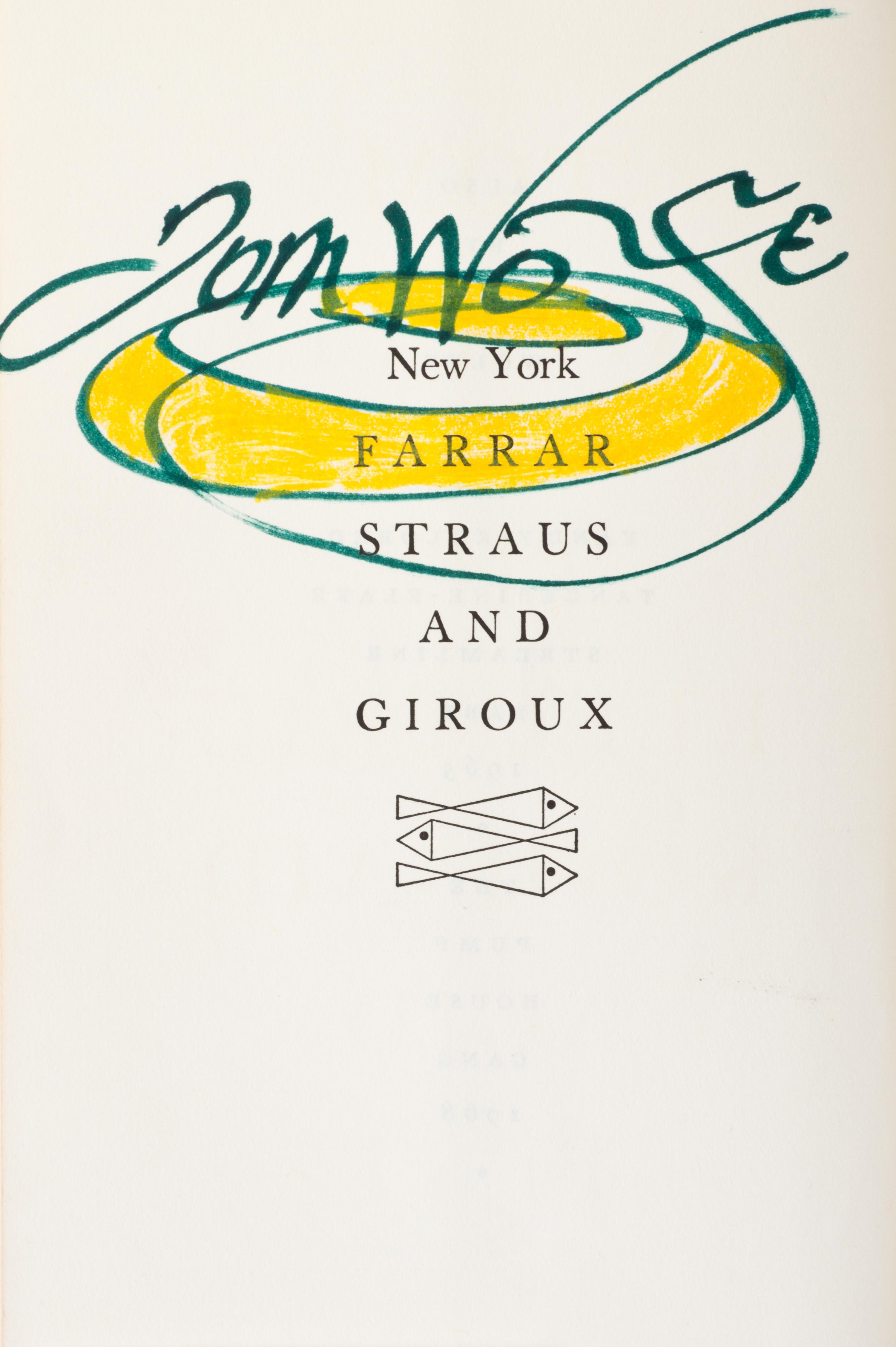 WOLFE, TOM. The Electric Kool-Aid Acid Test. New York, (1968). First edition, signed by Wolfe.